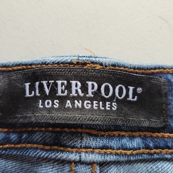 Liverpool Boyfriend Jeans Medium Wash Size 8 - Picture 11 of 16
